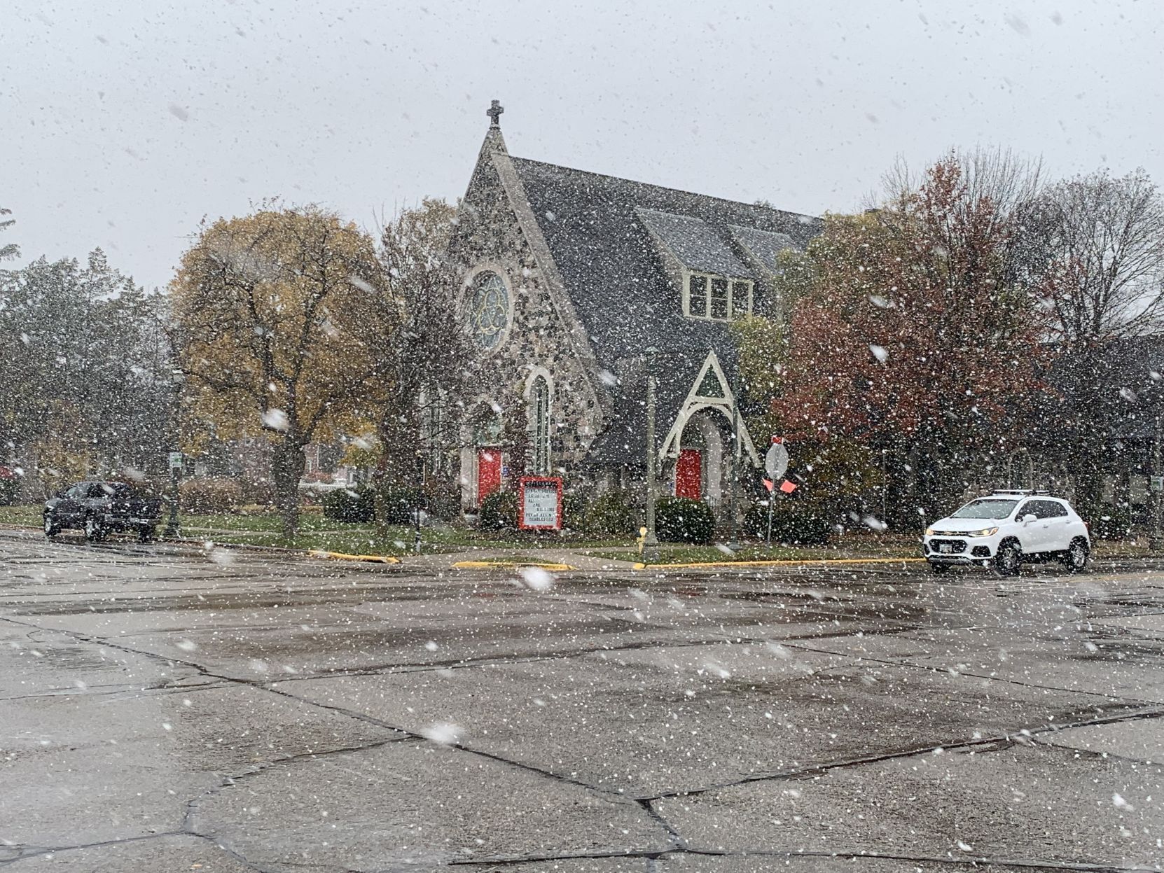Lake Geneva snow Nov. 12, 2021